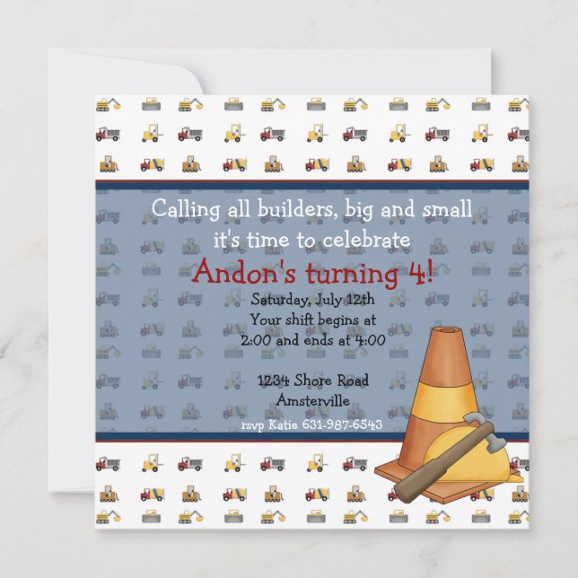 Hard Hat invitation (Front)