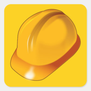 Hard_Hat_Vector_Clipart construction maintenance S Square Sticker
