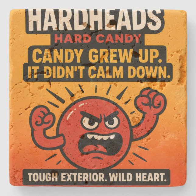 HARD HEAD  STONE COASTER (Front)