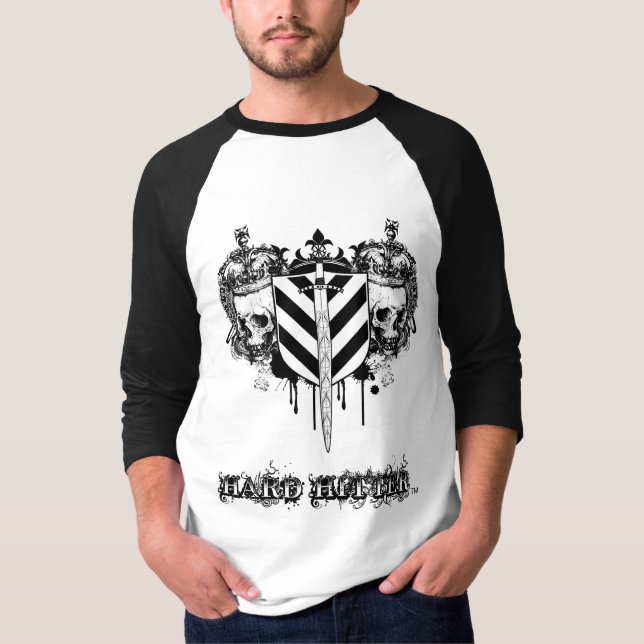 Hard Hitter Fallen 3/4 Raglan Jersey T-Shirt (Front)