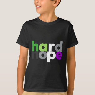 Hard Nope Aroace Pride Lgbtq, Lgbt Aro Ace Aromant T-Shirt