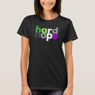 hard nope Funny Aroace Pride, LGBT Aro Ace Aromant T-Shirt