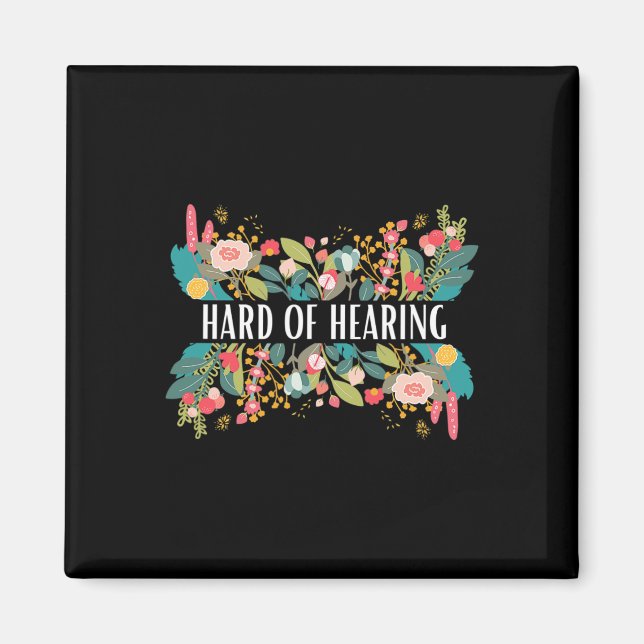 Hard of Hearing Alert and Awareness Design for Dea Magnet (Front)