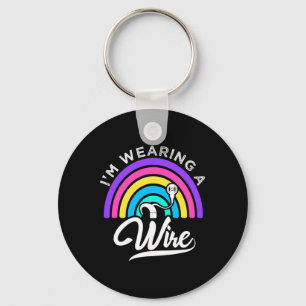 Hard Of Hearing ASL Fun Hearing Impaired Deaf Awar Key Ring