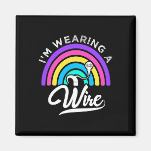 Hard Of Hearing ASL Fun Hearing Impaired Deaf Awar Magnet