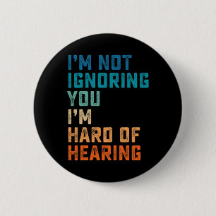Hard Of Hearing Asl Sign Language Deaf Awareness 6 Cm Round Badge