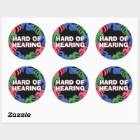 Hard of Hearing Black Tropical Palm Leaves