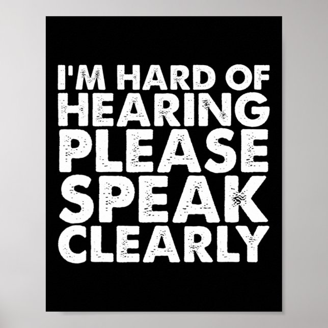 Hard of Hearing Deaf Hearing Impaired ASL Sign Lan (Front)