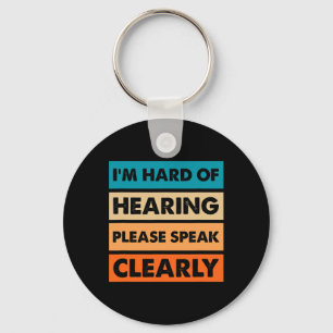 Hard of Hearing Deaf Hearing Impaired ASL Sign Lan Key Ring