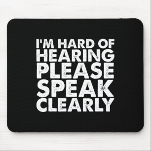 Hard of Hearing Deaf Hearing Impaired ASL Sign Lan Mouse Pad