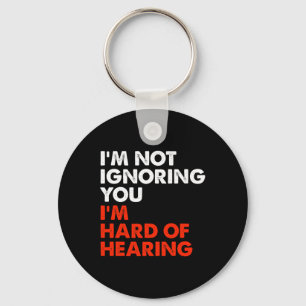 Hard Of Hearing Fun Asl Sign Language Deaf Awarene Key Ring