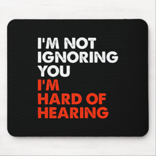 Hard Of Hearing Fun ASL Sign Language Deaf Awarene Mouse Pad