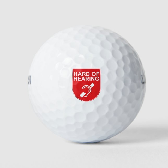 Hard of Hearing Golf Balls (Front)