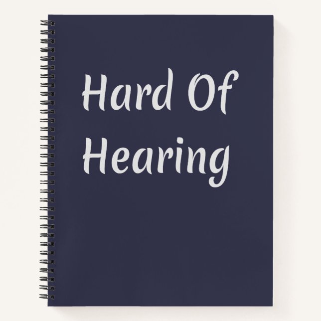 Hard of Hearing Notebook (Front)