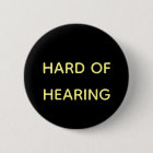 Hard of Hearing Simple Black & Yellow Sans Serif