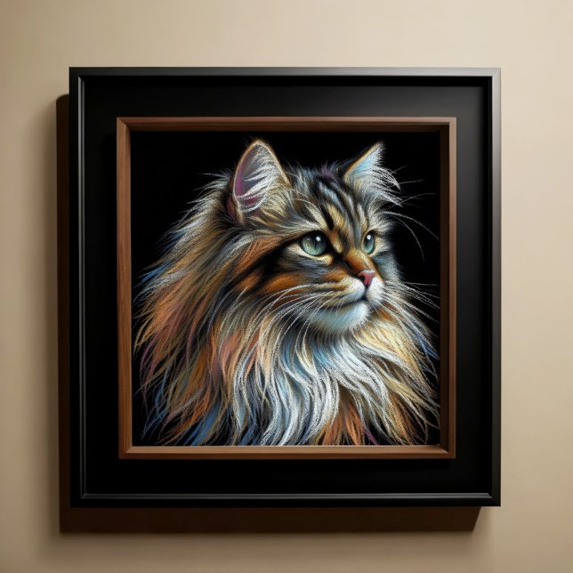 Hard Pastel Drawing Cat Poster (Creator Uploaded)