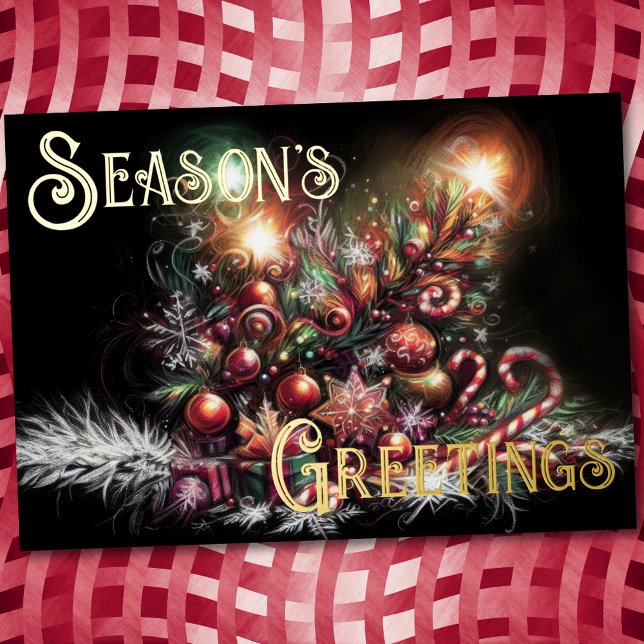 Hard Pastel Drawing Christmas Holiday Candy Whimsy (Creator Uploaded)