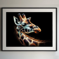 Hard Pastel Drawing Giraffe