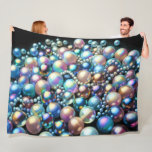 Hard Pastel Pearls Iridescent Beads Fleece Blanket<br><div class="desc">Hard Pastel Pearls Iridescent Beads</div>