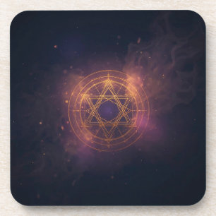 Hard plastic coaster