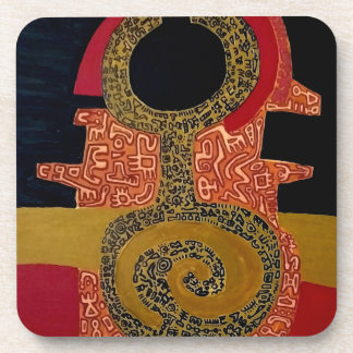 Hard plastic coaster