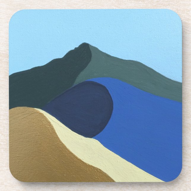Hard plastic coaster Colours of Mt Tamalpais  (Front)