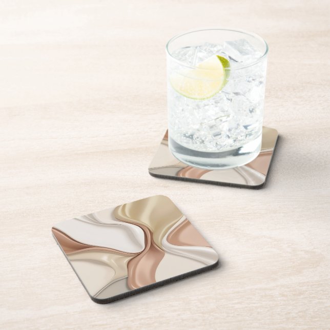 Hard plastic coaster in stylish graphic (Right Side)