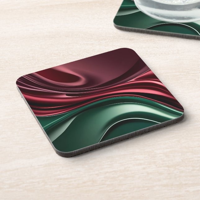 Hard plastic coaster in stylish graphic (Left Side)