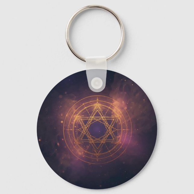 Hard plastic coaster key ring (Front)