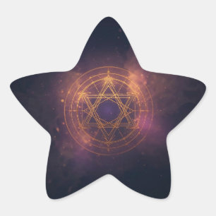 Hard plastic coaster star sticker