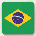 Hard plastic coaster with flag of Brazil<br><div class="desc">Add a touch of Brazilian flair to your table with our exclusive hard plastic coaster featuring the flag of Brazil! Crafted with meticulous attention to detail, this coaster is more than just a functional item; it’s a celebration of Brazil's heritage and cultural pride. The vibrant design prominently displays the iconic...</div>