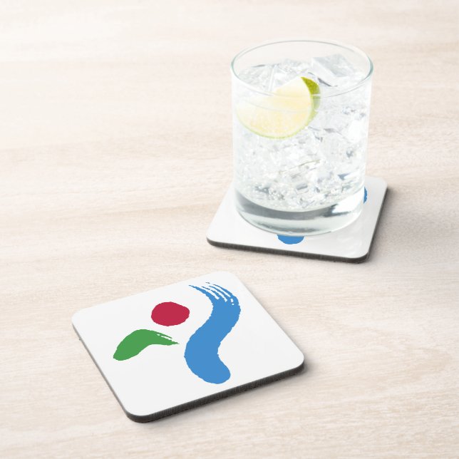 Hard plastic coaster with flag of Seoul (Right Side)