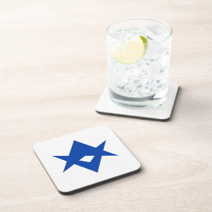 Hard plastic coaster with flag of Toyota City