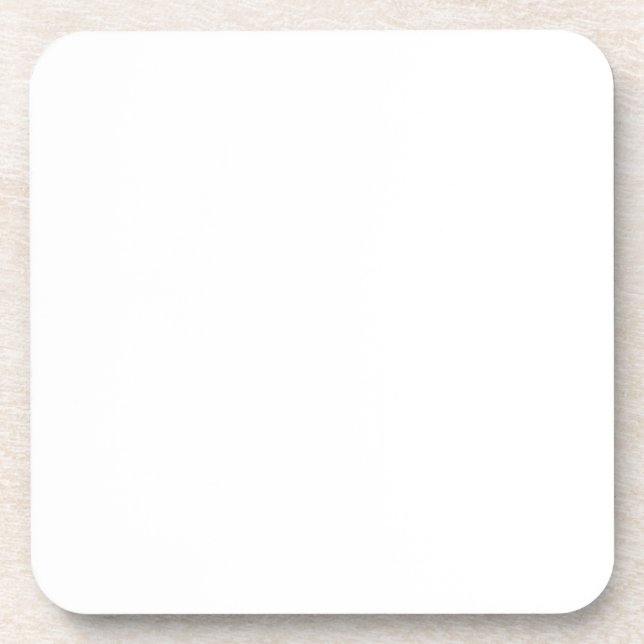 Hard Plastic coasters with cork back - set of 6 (Front)