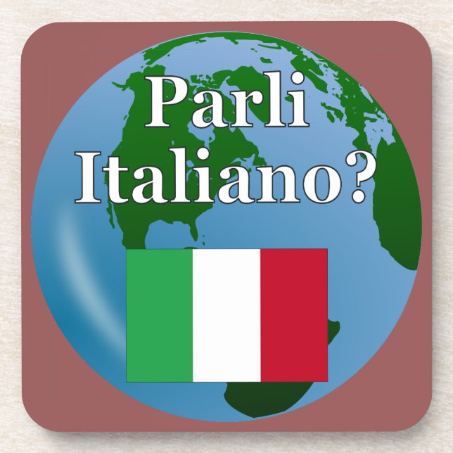 Hard Plastic coasters with cork back - set of 6 (Front)