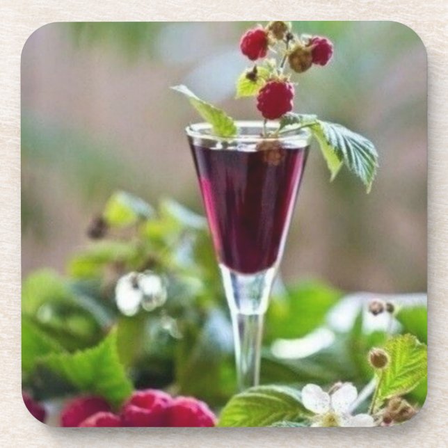 Hard Plastic coasters with cork back - set of 6 (Front)