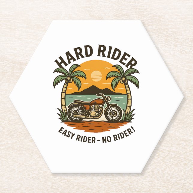 Hard Rider Summer Paper Coaster (Front)