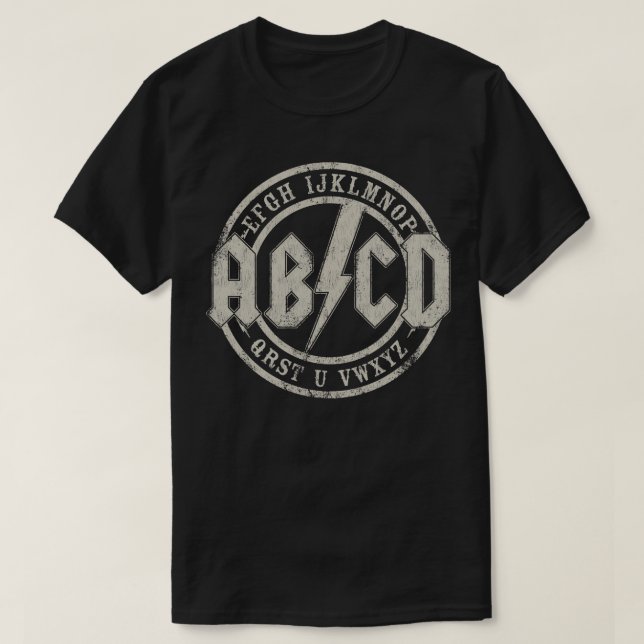 Hard Rock Alphabet T-Shirt (Design Front)
