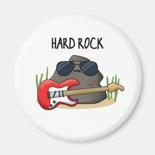 Hard Rock Funny Geology Music Pun Magnet
