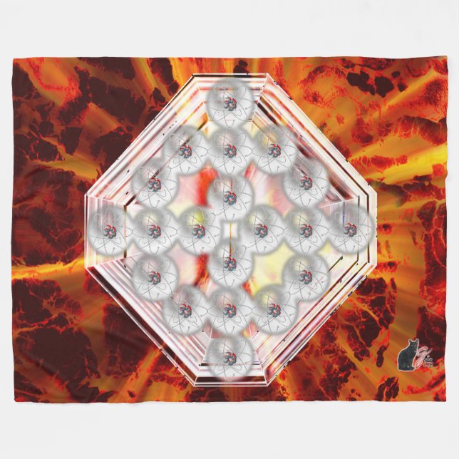 Hard Rock Horizontal Fleece Blanket (Front (Horizontal))