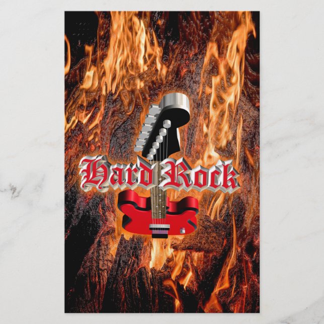 Hard rock into the fire flyer (Front)