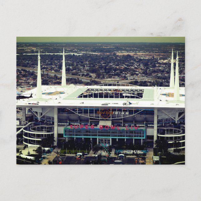 Hard Rock Stadium, Miami Florida Holiday Postcard (Front)
