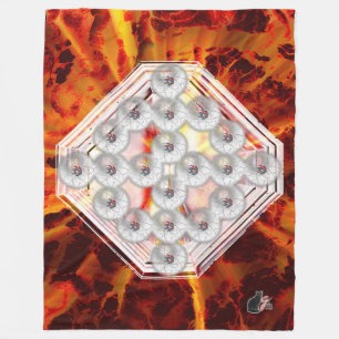 Hard Rock Vertical Fleece Blanket