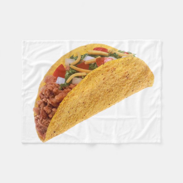 Hard Shell Taco Fleece Blanket (Front (Horizontal))