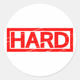 Hard Stamp Classic Round Sticker