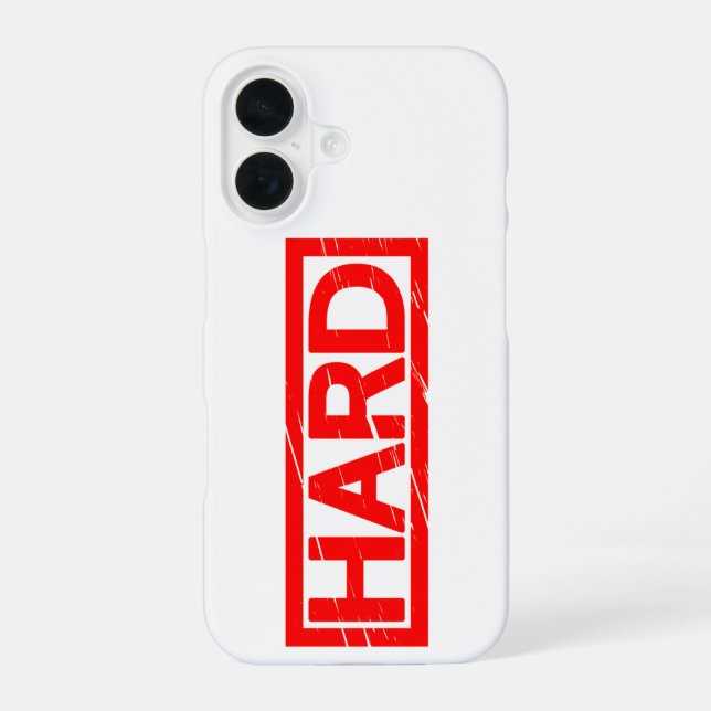 Hard Stamp iPhone 16 Case (Back)