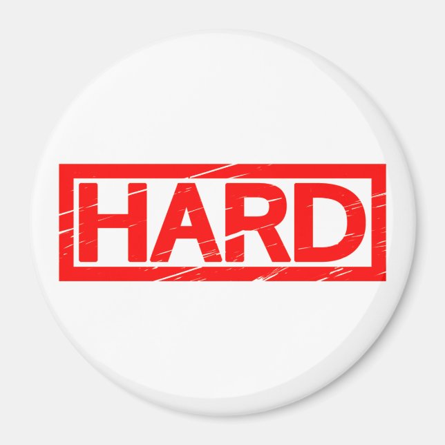 Hard Stamp Magnet (Front)