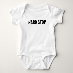 Hard Stop   Minimalist Baby Bodysuit