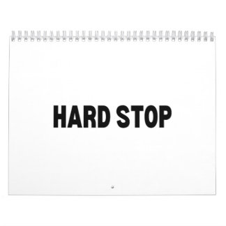 Hard Stop | Minimalist Wall Calendar