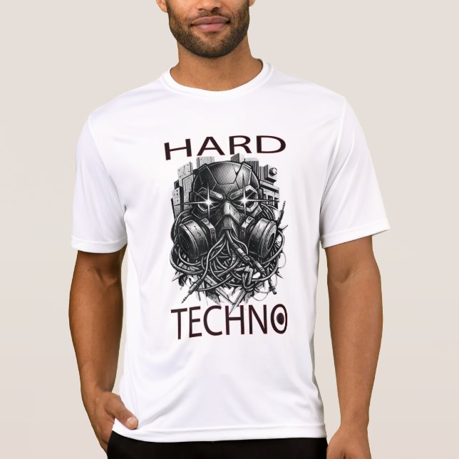 Hard Techno Design T-Shirt (Front)